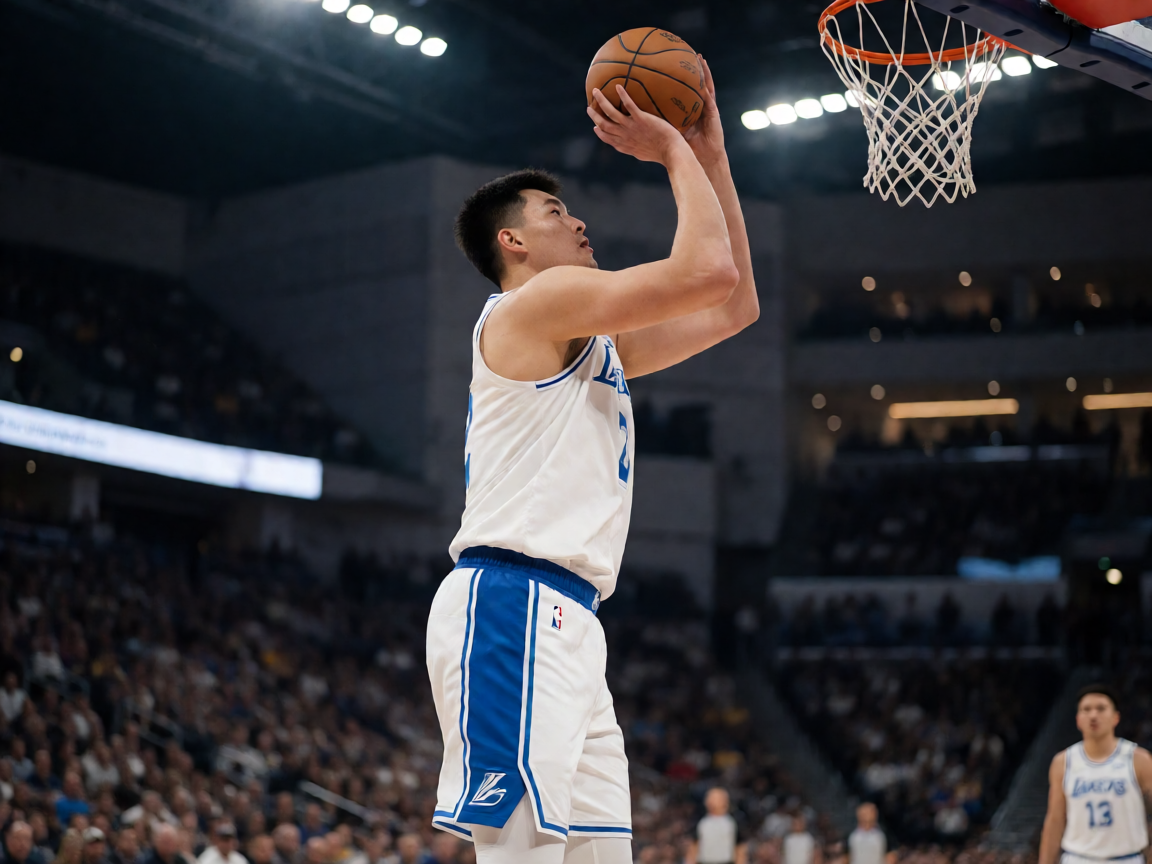 NBA球员在比赛中投篮